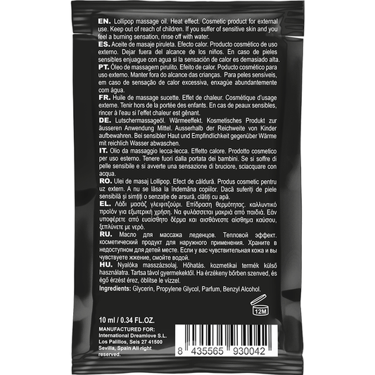 COQUETTE CHIC DESIRE - POCKET KISSABLE MASSAGEÖL MIT WÄRMEEFFEKT-SCHNULLER 10 ML