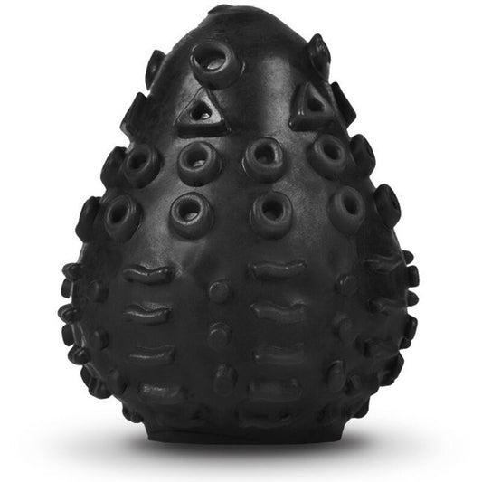 G-VIBE - SCHWARZES WIEDERVERWENDBARES MASTURBATOR-EI MIT TEXTUR