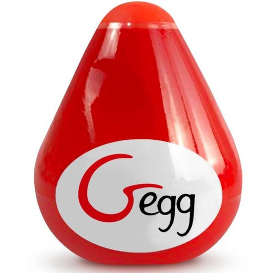 G-VIBE – WIEDERVERWENDBARER TEXTURIERTER MASTURBATOR EGG RED