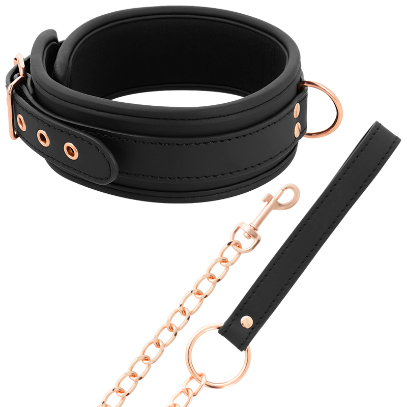 COQUETTE CHIC DESIRE – AUSGEZEICHNETE HALSKETTE AUS VEGANEM LEDER MIT ARMBAND UND NEOPRENFUTTER