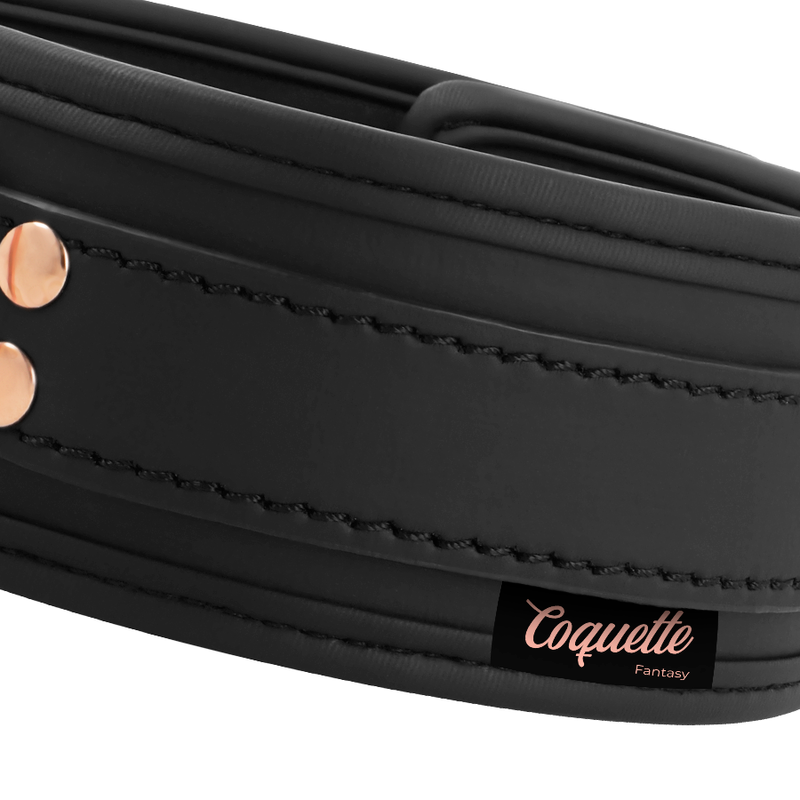 COQUETTE CHIC DESIRE – AUSGEZEICHNETE HALSKETTE AUS VEGANEM LEDER MIT ARMBAND UND NEOPRENFUTTER