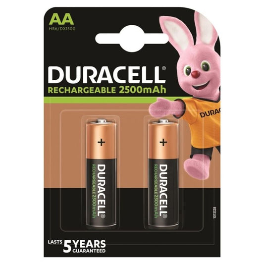 DURACELL - WIEDERAUFLADBARE BATTERIE HR6 AA 2500 mAh 2 EINHEIT?
