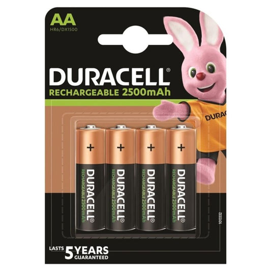DURACELL - WIEDERAUFLADBARE BATTERIE HR6 AA 2500 mAh 4 EINHEIT?
