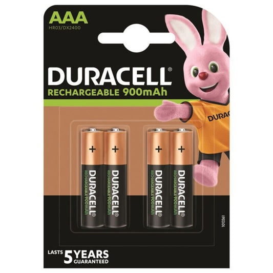 DURACELL - WIEDERAUFLADBARE BATTERIE HR03 AAA 900 mAh 4 EINHEIT?