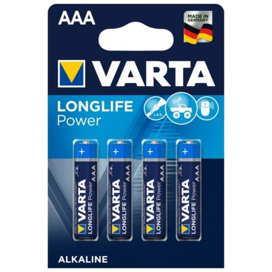 VARTA - LONGLIFE POWER AAA ALKALINE BATTERIE LR03 4 EINHEIT