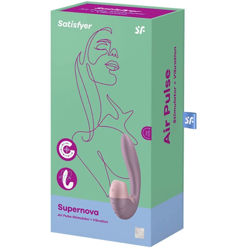 SATISFYER – SUPERNOVA LUFTPULSSTIMULATOR UND VIBRATION WEISS