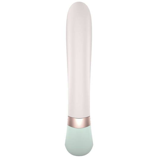 SATISFYER - APPLICATION HEAT WAVE VIBRATEUR BLANC
