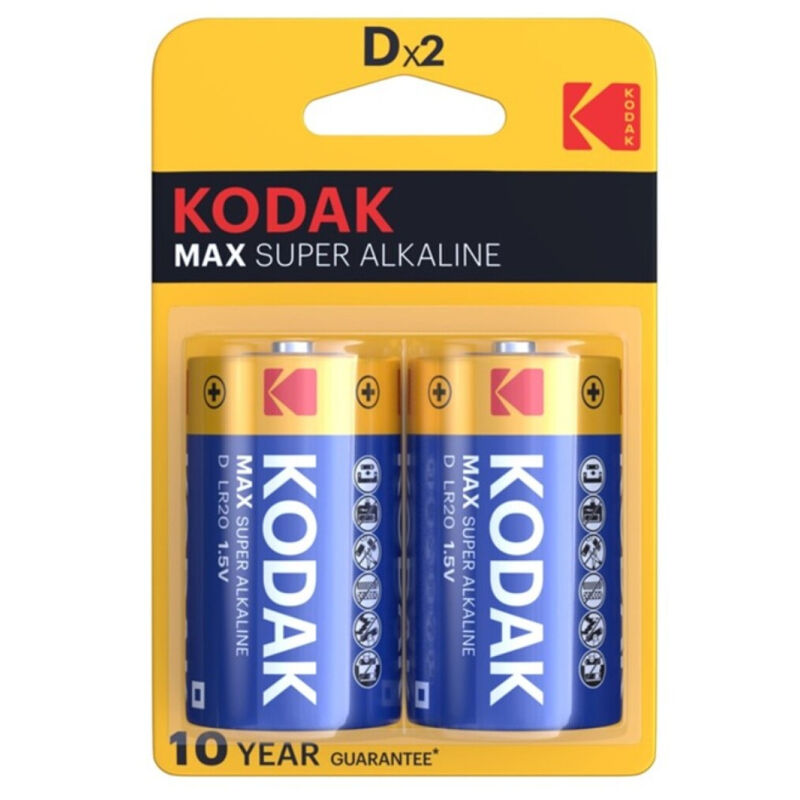 KODAK - MAX D LR20 ALKALINE BATTERIE 2 EINHEIT