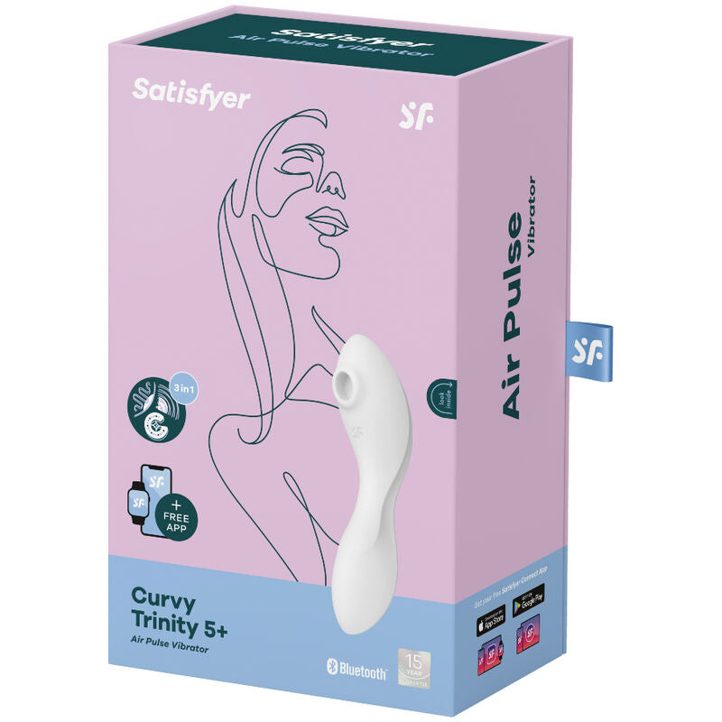 SATISFYER – CURVY TRINITY 5 WHITE STIMULATOR- UND VIBRATOR-ANWENDUNG