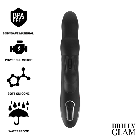 BRILLY GLAM MOEBIUS RABBIT VIBRATOR UND ROTATOR KOMPATIBEL MIT WATCHME WIRELESS TECHNOLOGY