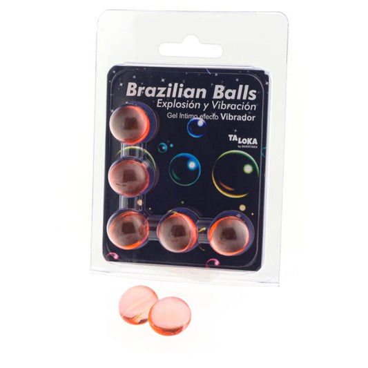 TALOKA – 5 BRASILIANISCHE BÄLLE, AUFREGENDES GEL MIT VIBRATIONSEFFEKT