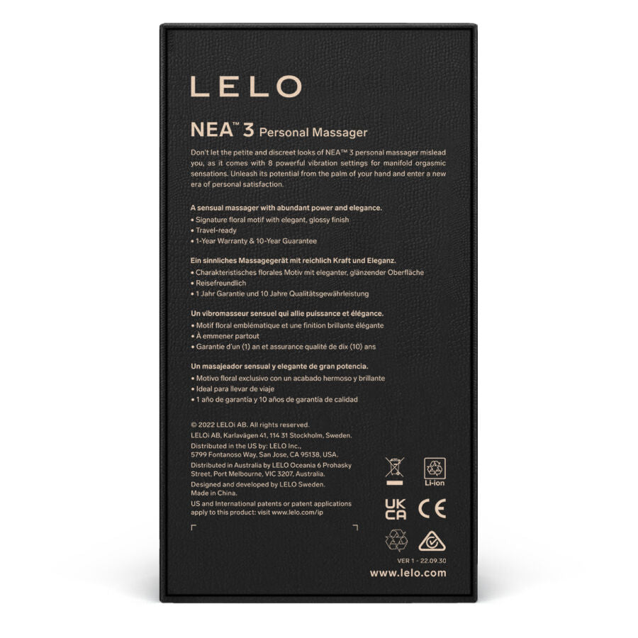 LELO – NEA 3 PERSÖNLICHES MASSAGERÄT SCHWARZ