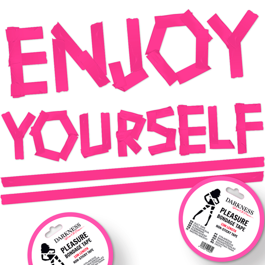 DARKNESS - ROSA NICHT KLEBENDES BONDAGEBAND 15 M