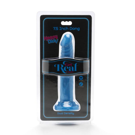 WERDEN SIE REAL - HAPPY DICKS DONG 19 CM BLAU