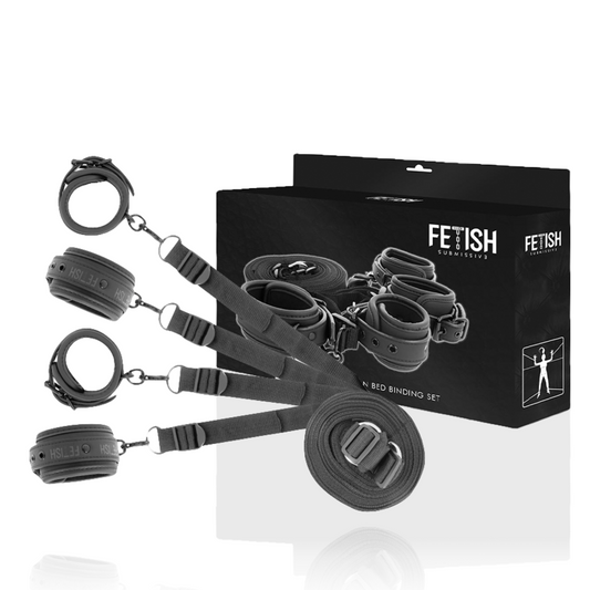 FETISH SUBMISSIVE – HANDSCHELLEN- UND FESSEL-SET MIT NOPRENE-FUTTER
