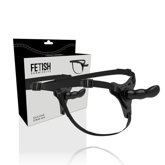 Fetisch-Unterwürfiges Geschirr – schwarzer Silikon-G-Punkt, 16 cm