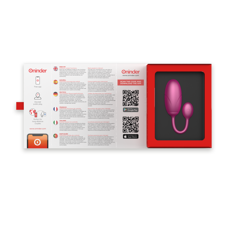 ONINDER - TOKYO ROSA VIBRATIONSEI 7,5 X 3,2 CM KOSTENLOSE ANWENDUNG