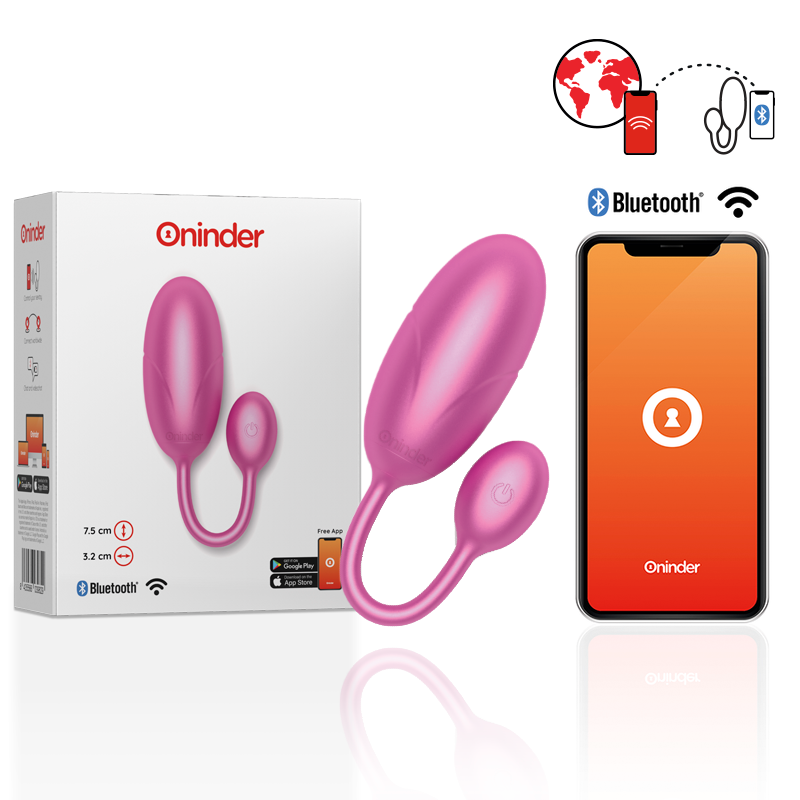 ONINDER - TOKYO ROSA VIBRATIONSEI 7,5 X 3,2 CM KOSTENLOSE ANWENDUNG
