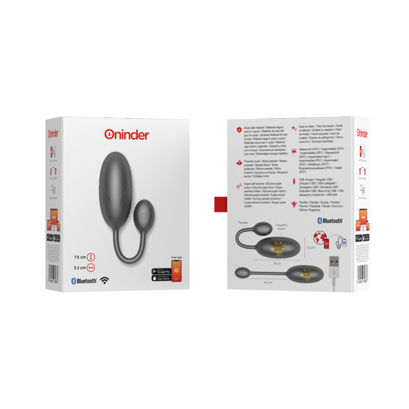ONINDER - TOKYO ROSA VIBRATIONSEI 7,5 X 3,2 CM KOSTENLOSE ANWENDUNG