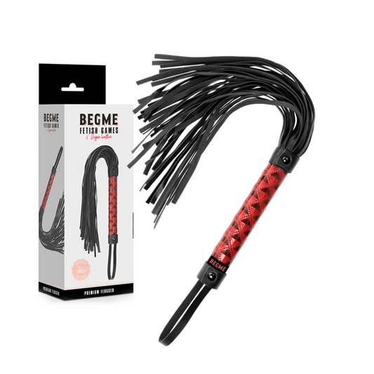 BEGME – FLOGGER IN VEGANER LEDER-ROT-EDITION