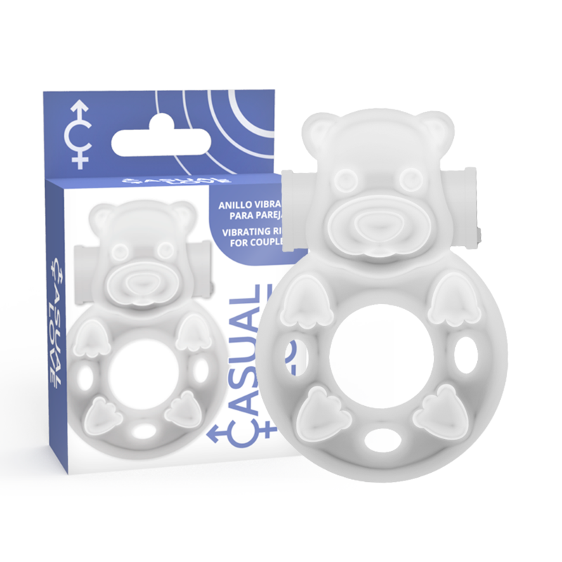 LÄSSIGE LIEBE – 26 TRANSPARENTER BUNNY-VIBRATORRING