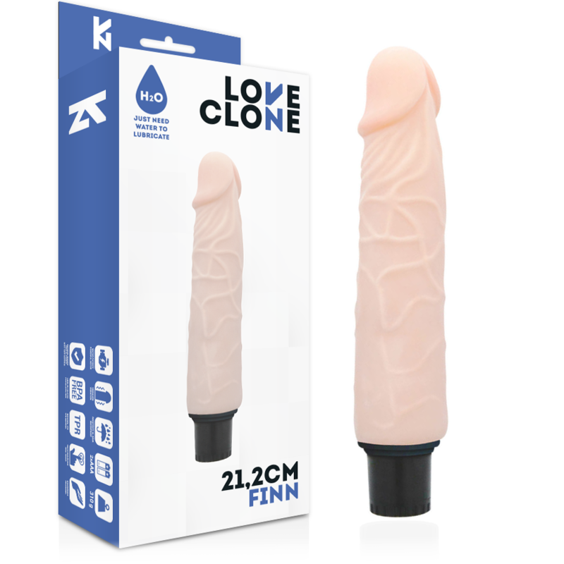 LOVECLONE - SELBSTSCHMIERENDER VIBRATOR FINN 21,2 CM -O- 3,8 CM