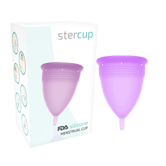 STERCUP – FDA-SILIKON-MENSTRUALCUP FLIEDER – GRÖSSE S