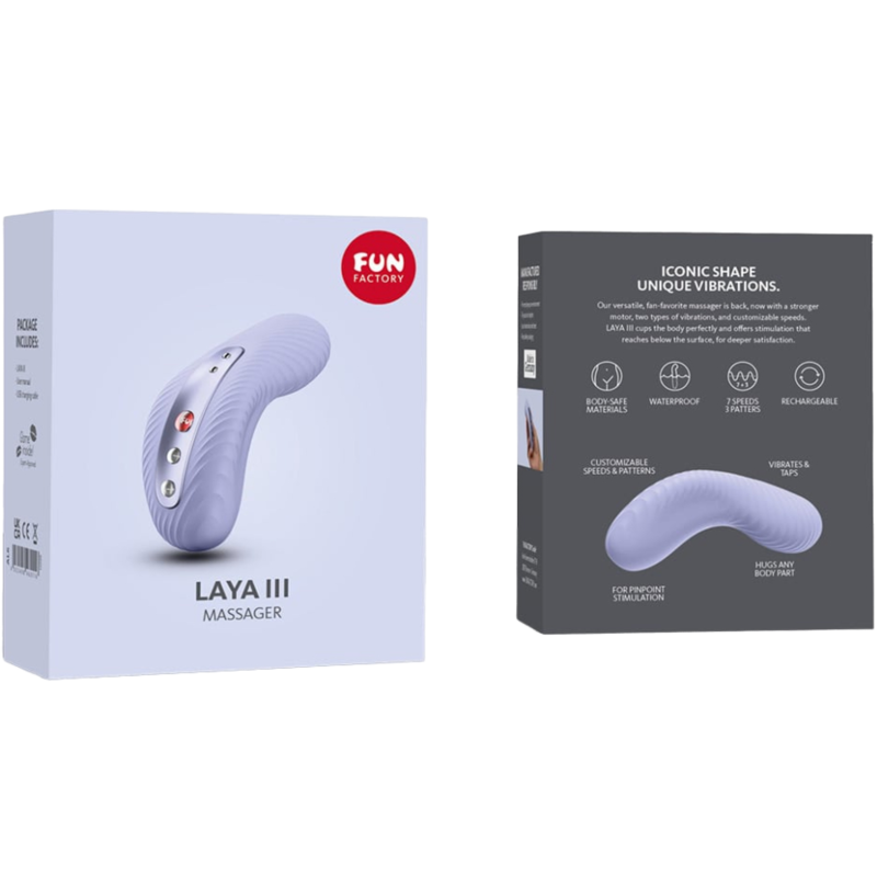FUN FACTORY - VIBRATEUR RECHARGEABLE LAYA III SOFT VIOLET