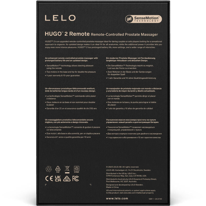 LELO - HUGO 2 PROSTATAMASSAGER MIT FERNBEDIENUNG GRÜN GRÜN