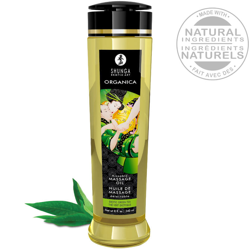 SHUNGA – BIO-GRÜNER TEE-MASSAGEÖL 240 ML