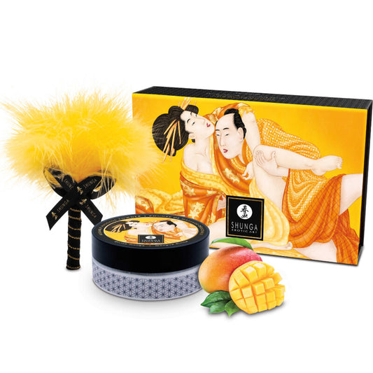 SHUNGA – ESSBARES MANGO-MASSAGEPULVER-SET
