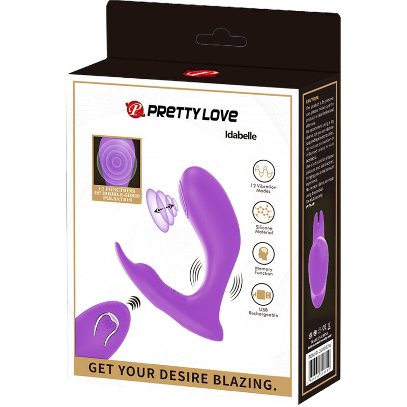 PRETTY LOVE - IDABELLE VIOLET VIBRATIONS- UND PULSATIONSFERNBEDIENUNG