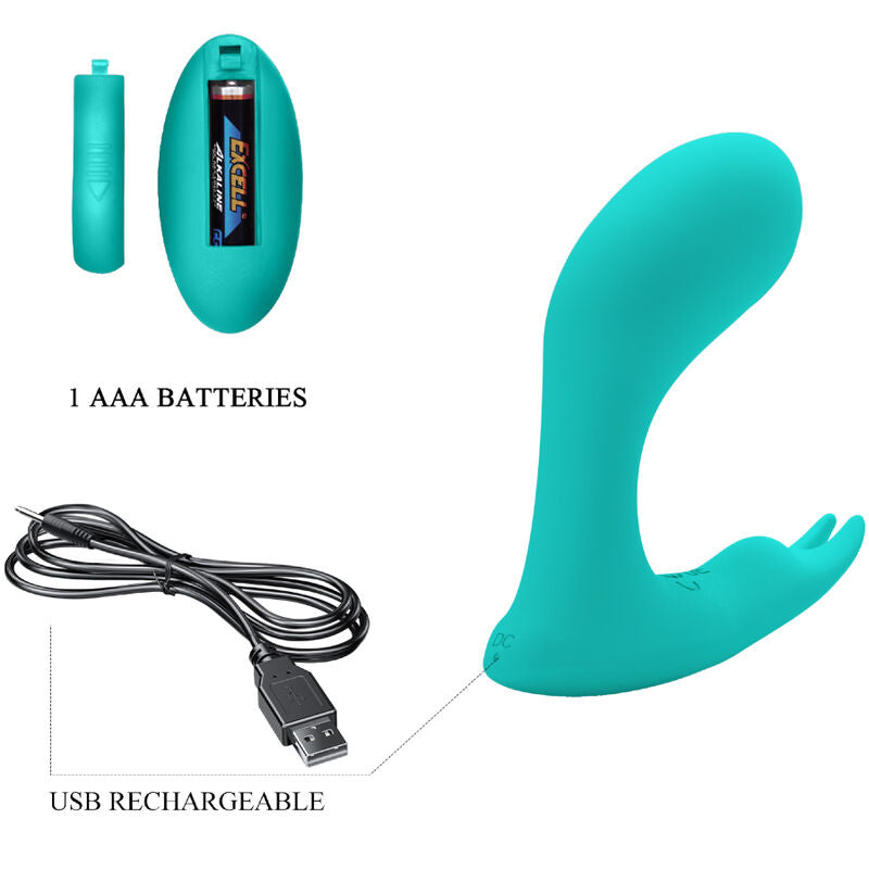 PRETTY LOVE – VIBRATIONS- UND PULSATIONSFERNBEDIENUNG IDABELLE BLAU