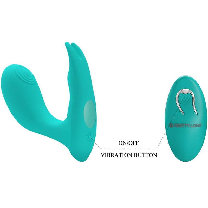 PRETTY LOVE – VIBRATIONS- UND PULSATIONSFERNBEDIENUNG IDABELLE BLAU