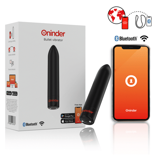ONINDER - BERLIN BLACK BULLET VIBRATOR 9 MODI 8,5 X 2 CM - KOSTENLOSE ANWENDUNG