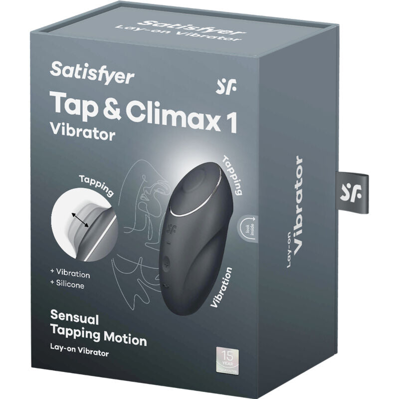 SATISFYER - TAP & CLIMAX 1 ROTER AUFLEGVIBRATOR