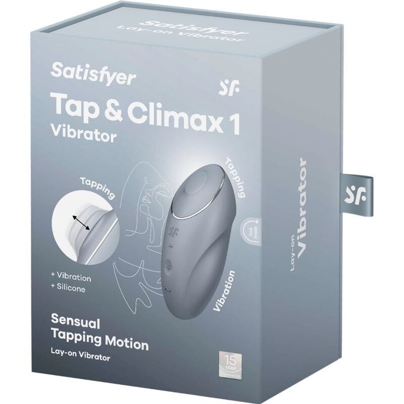 SATISFYER - TAP & CLIMAX 1 ROTER AUFLEGVIBRATOR