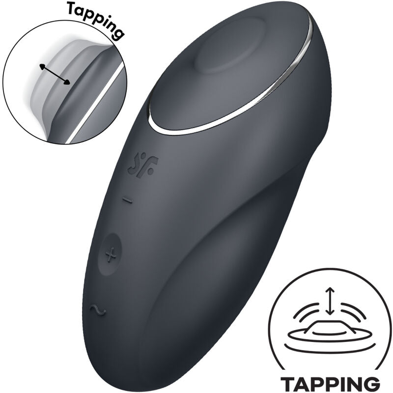 SATISFYER - TAP & CLIMAX 1 ROTER AUFLEGVIBRATOR