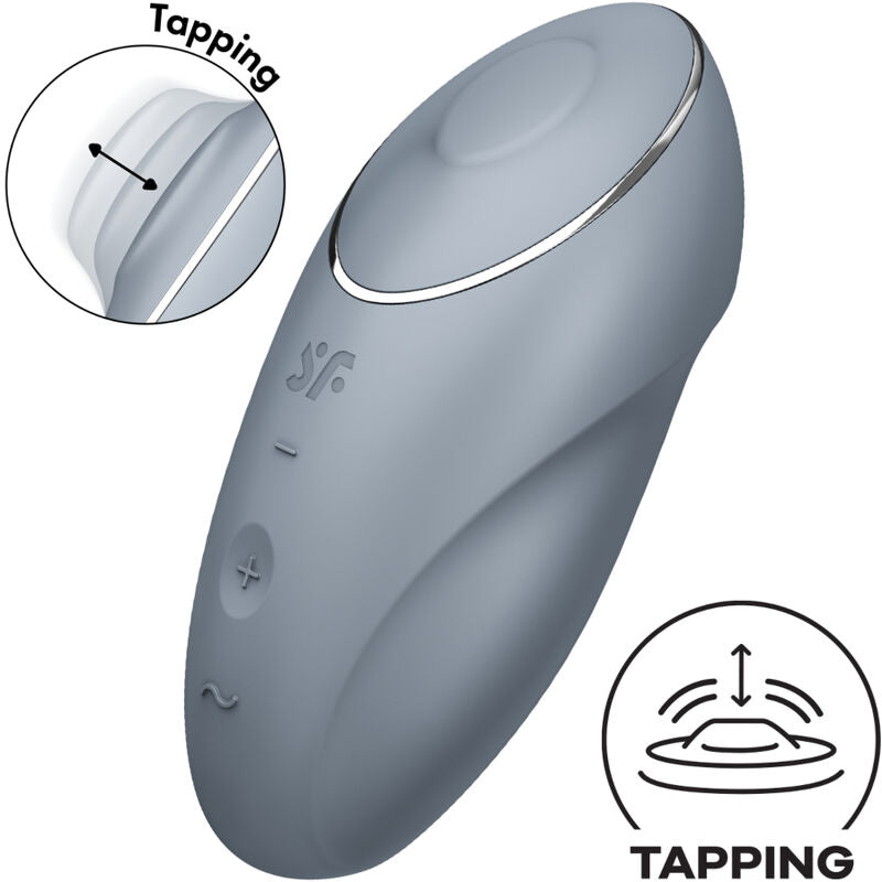 SATISFYER - TAP & CLIMAX 1 ROTER AUFLEGVIBRATOR