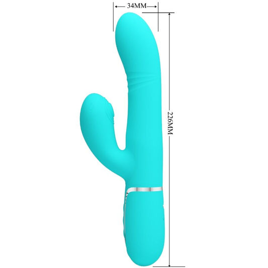 PRETTY LOVE – AQUAGRÜNER G-SPOT-MULTIFUNKTIONSVIBRATOR