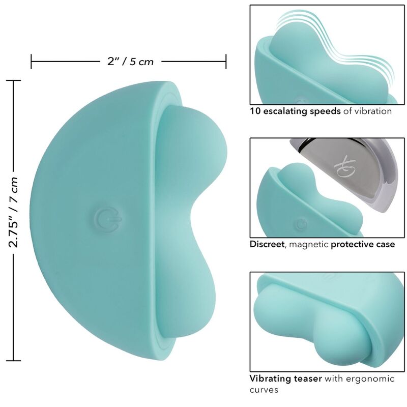 CALEXOTICS – OVATION DAPLAUSE STIMULATOR AQUA GREEN