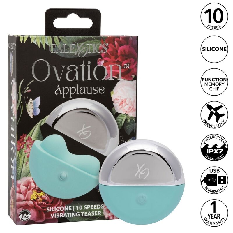 CALEXOTICS – OVATION DAPLAUSE STIMULATOR AQUA GREEN