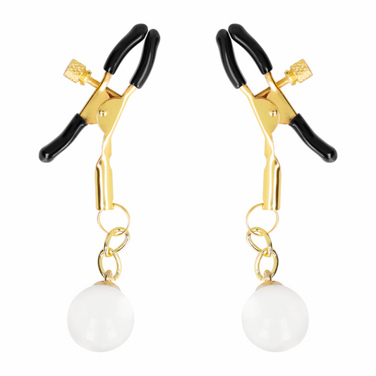 KINK - PINCES À METON BILLES DE VERRE OR 6 CM