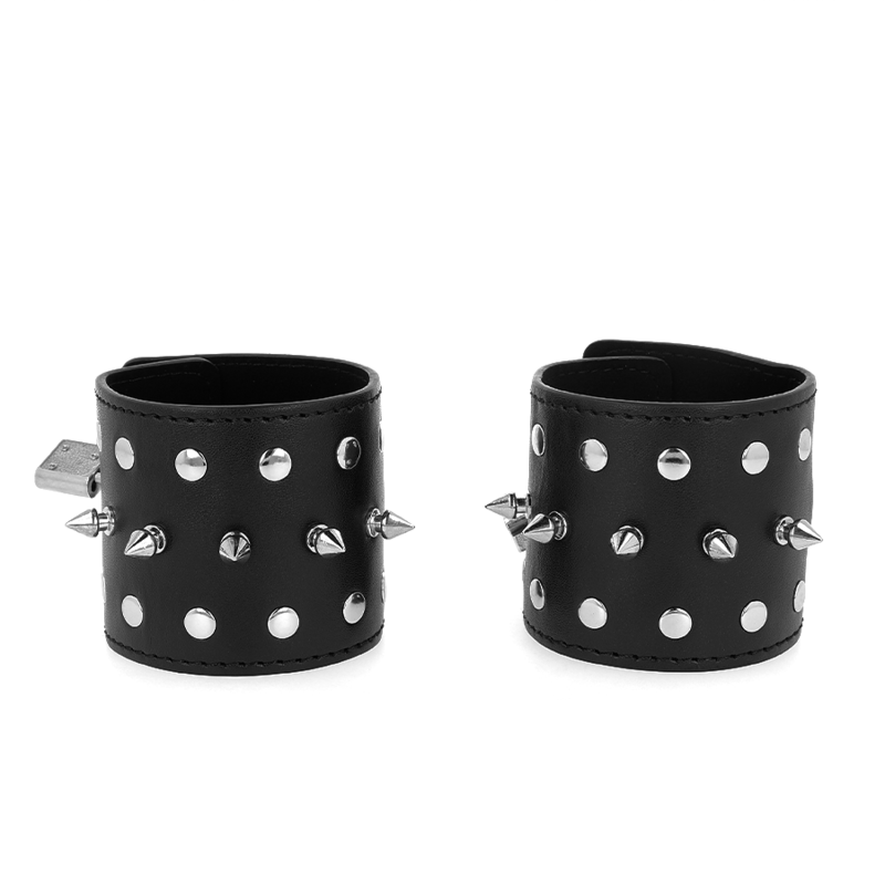 KINK – PUNK-HANDGELENKGERÄTE MIT SPIKES 25 X 6 CM