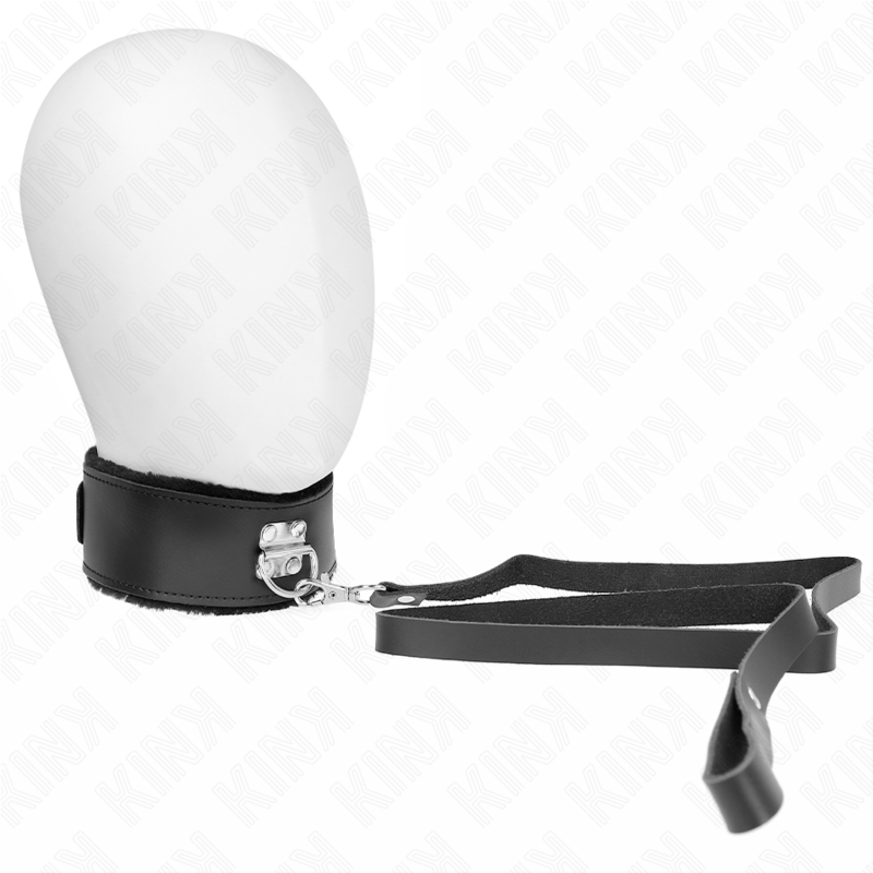 KINK - HALSKETTE MIT GÜRTEL 116 CM MIT VERSTELLBAREM SCHWARZEM LEDERARMBAND 40-48 CM X 6 CM