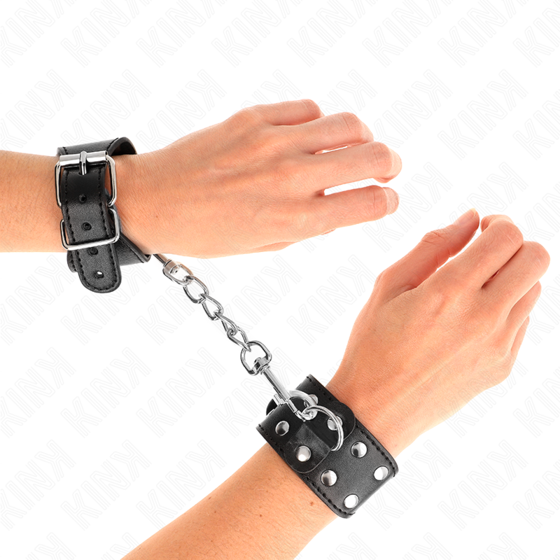 KINK – ARMBÄNDER MIT DOPPELTER REIHE VERSTELLBARER STIEFEL SCHWARZ