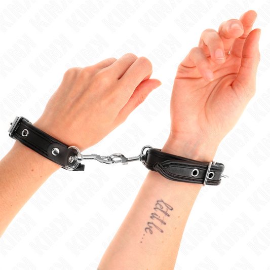 KINK – MINI SCHWARZE ARMBÄNDER MIT VERSTELLBAREN STÜCKEN 16-22 CM X 2 CM