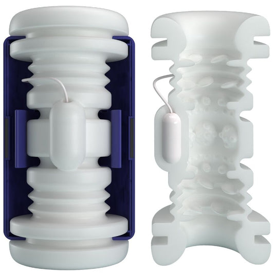 PRETTY LOVE - MASTURBATEUR POUR HOMME DJ LADY AVEC VIBRATION 5 RÉGLAGES VIOLET