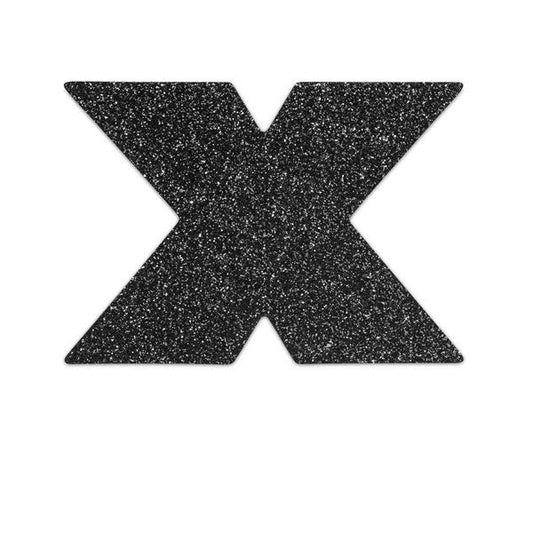 SCHMUCK - INDISCRETS FLASH CROSS NIPPLE CAPS SCHWARZ