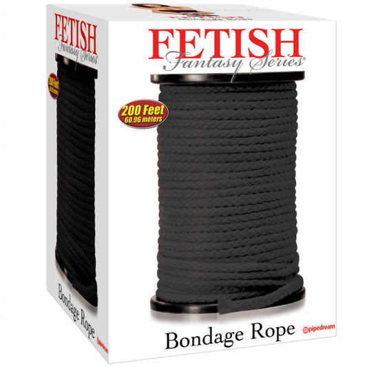 FETISH FANTASY SERIES - SCHWARZES BONDAGESEIL 60,96 METER